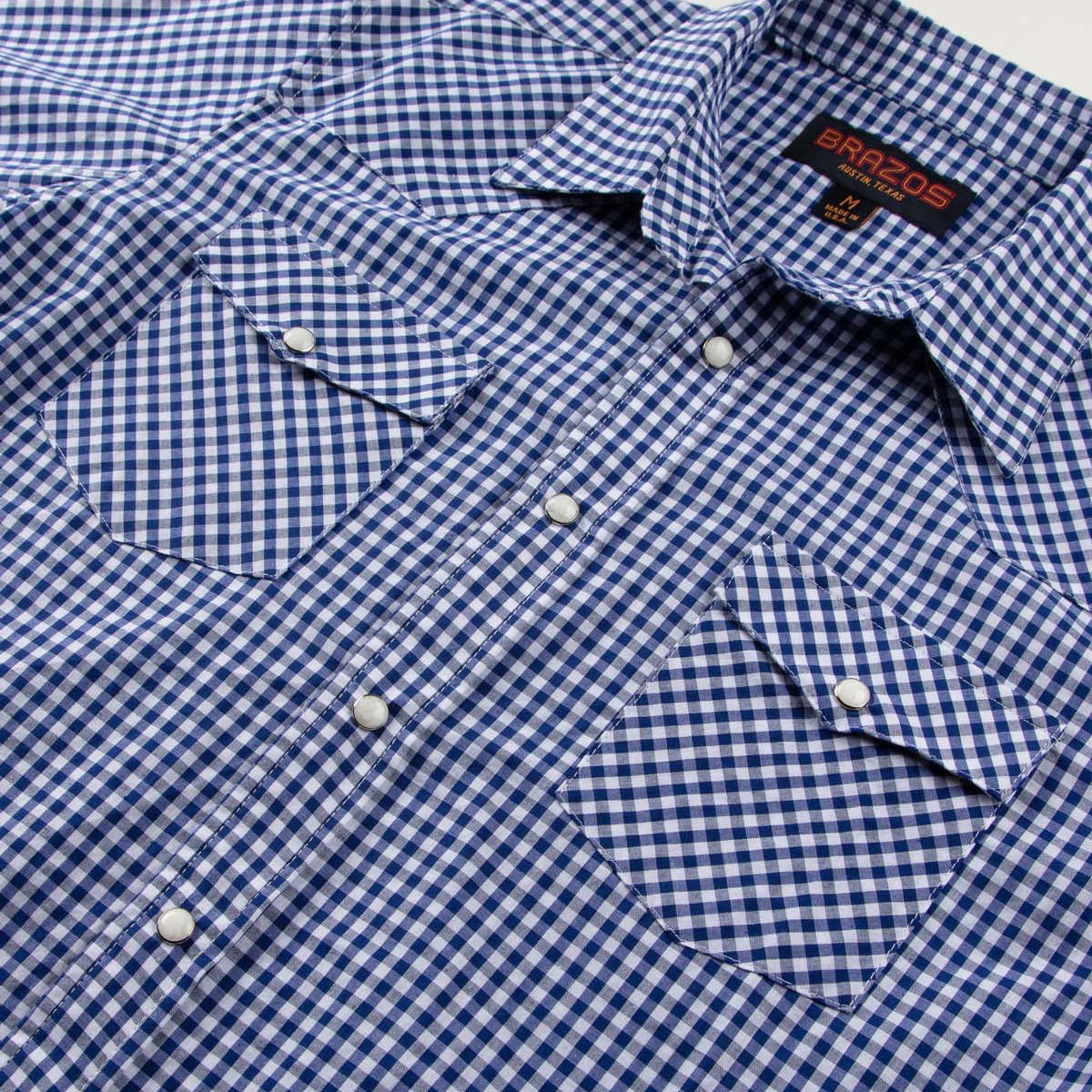 Blue Gingham - Brazos Fine Shirts