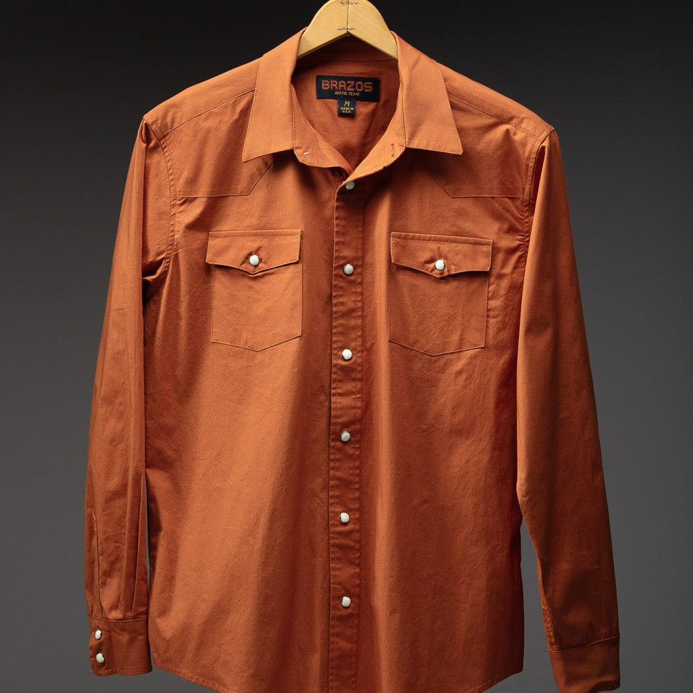 Burnt Orange - Brazos Fine Shirts
