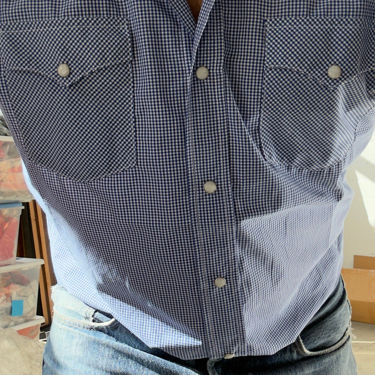 Pasadena Short Sleeve Micro Check - Brazos Fine Shirts