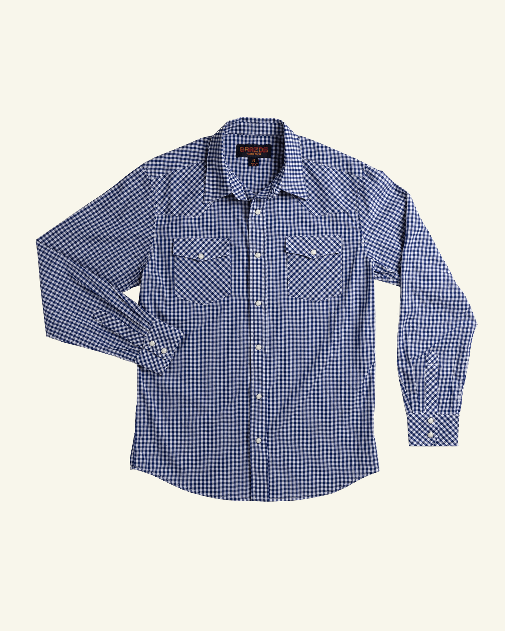 Blue Gingham - Brazos Fine Shirts