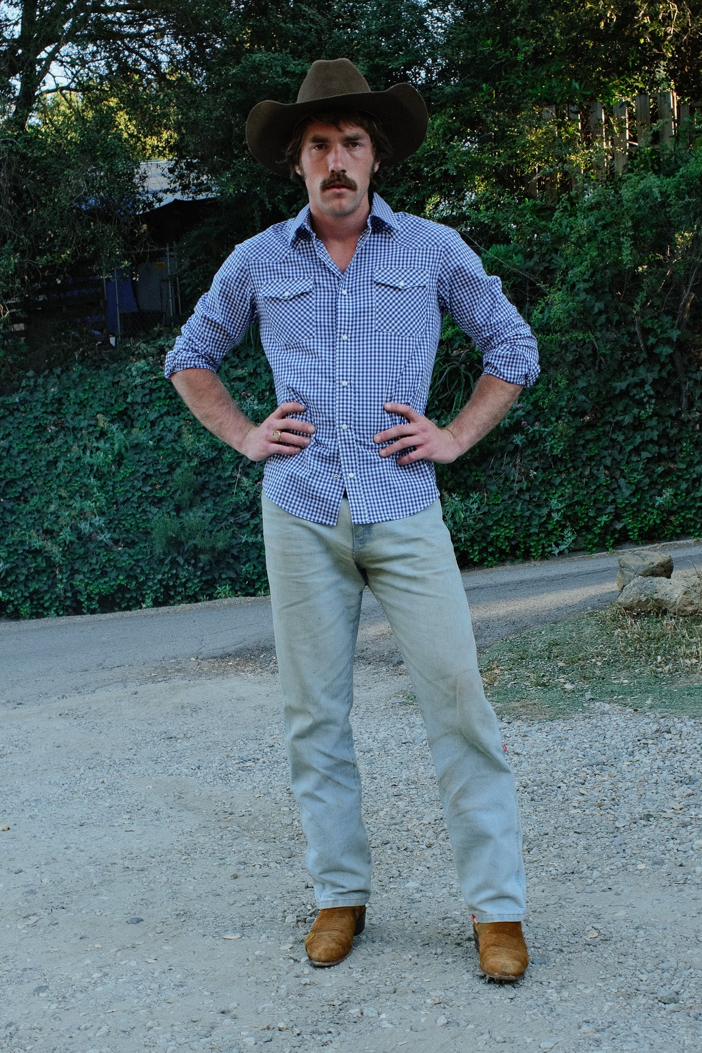 Blue Gingham - Brazos Fine Shirts