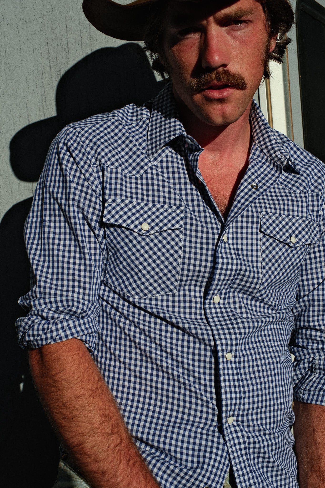 Blue Gingham - Brazos Fine Shirts