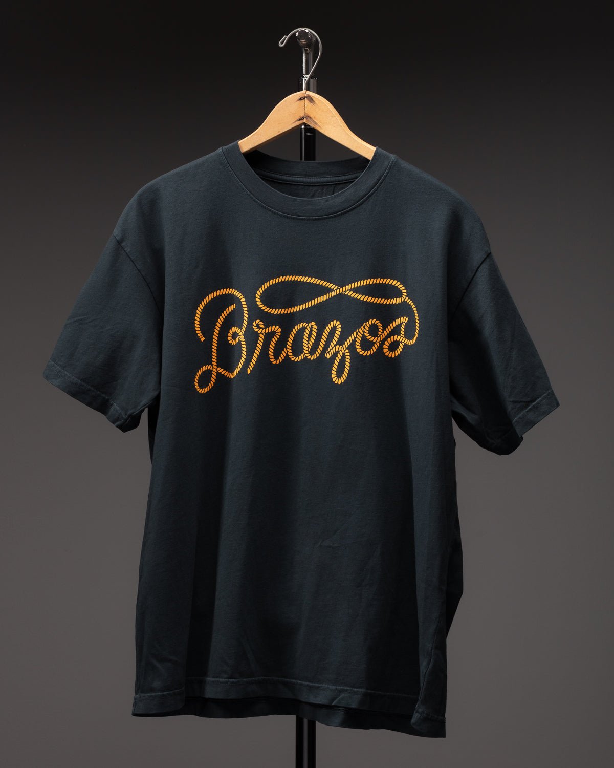Brazos Lariat Tee — Charcoal - Brazos Fine Shirts