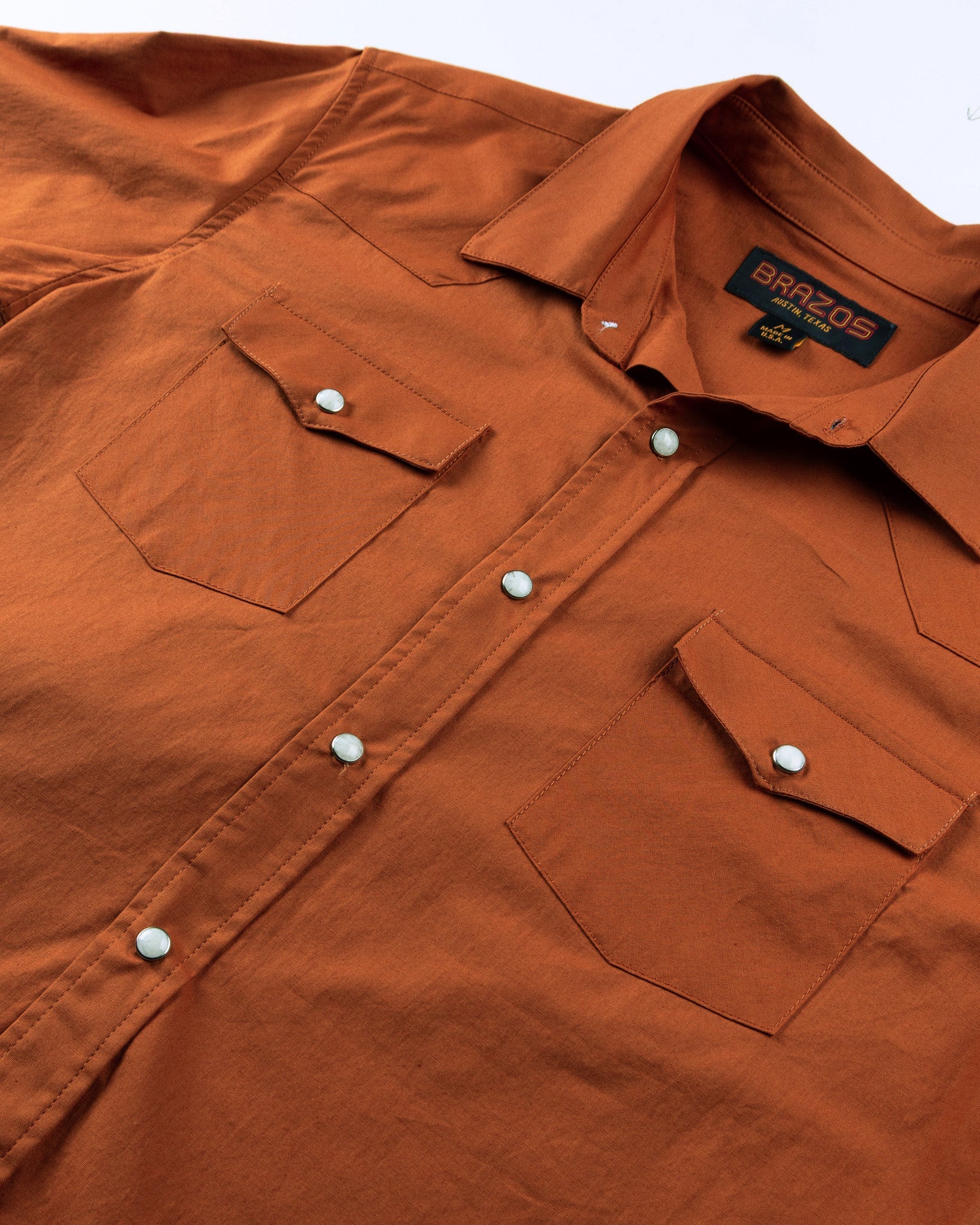 Burnt Orange - Brazos Fine Shirts