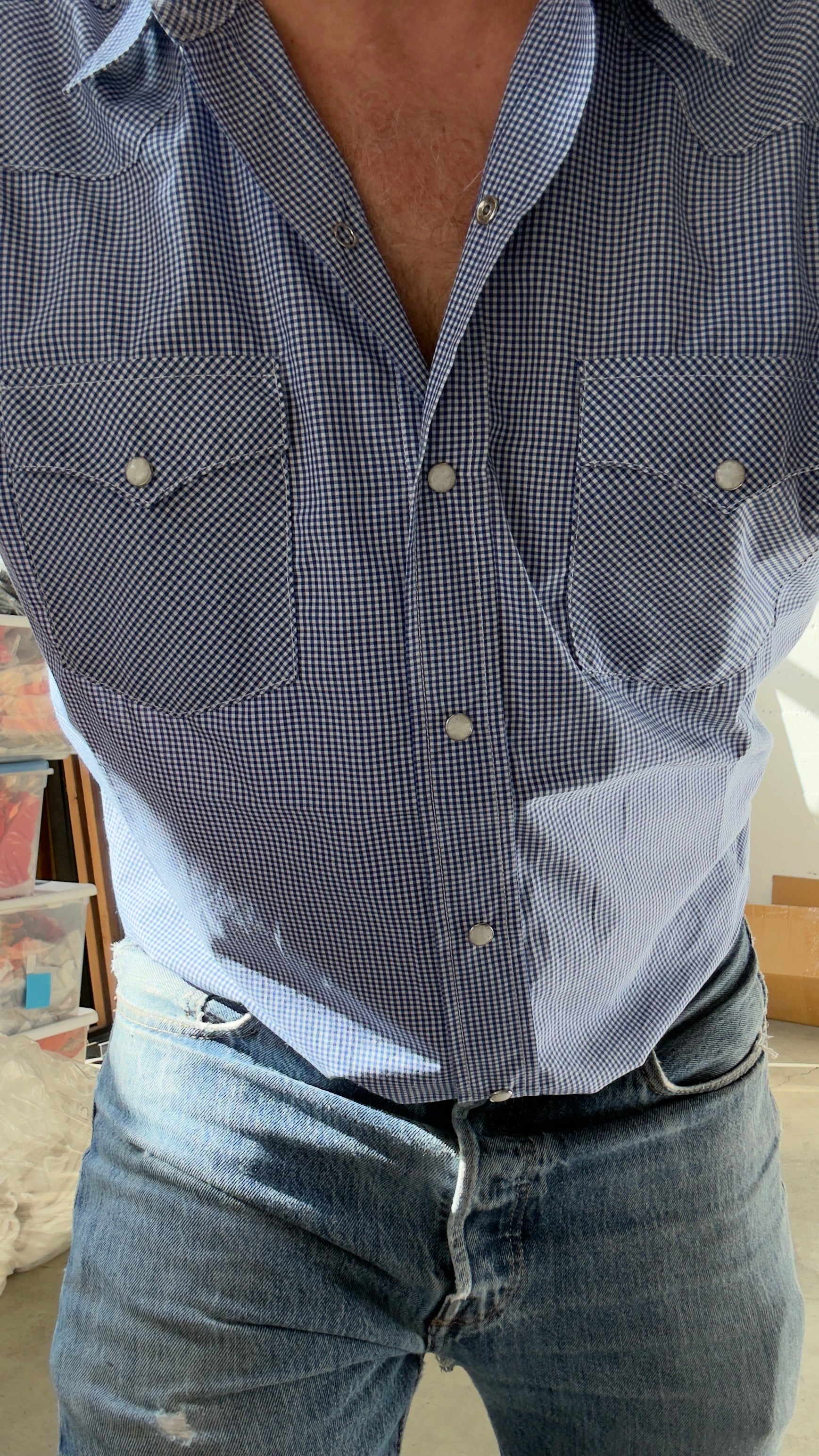 Pasadena Short Sleeve Micro Check - Brazos Fine Shirts