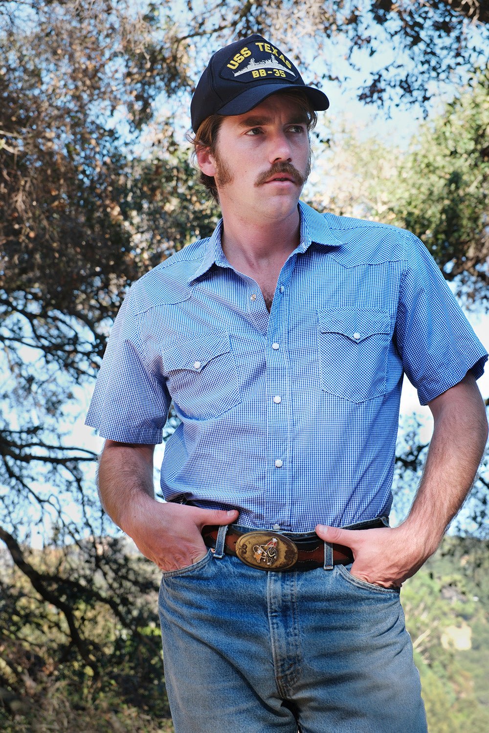 Pasadena Short Sleeve Micro Check - Brazos Fine Shirts