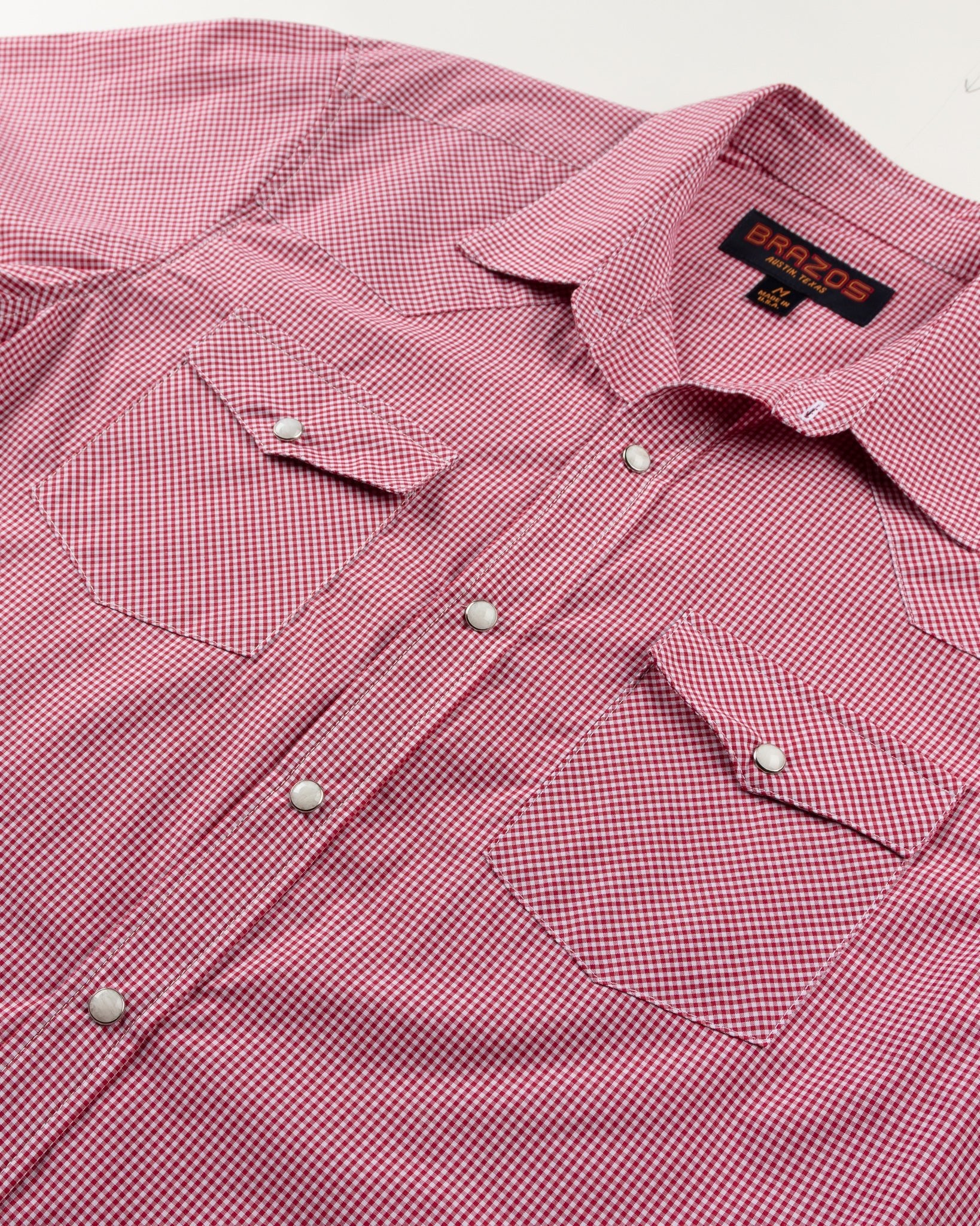 Red Check Pima - Brazos Fine Shirts