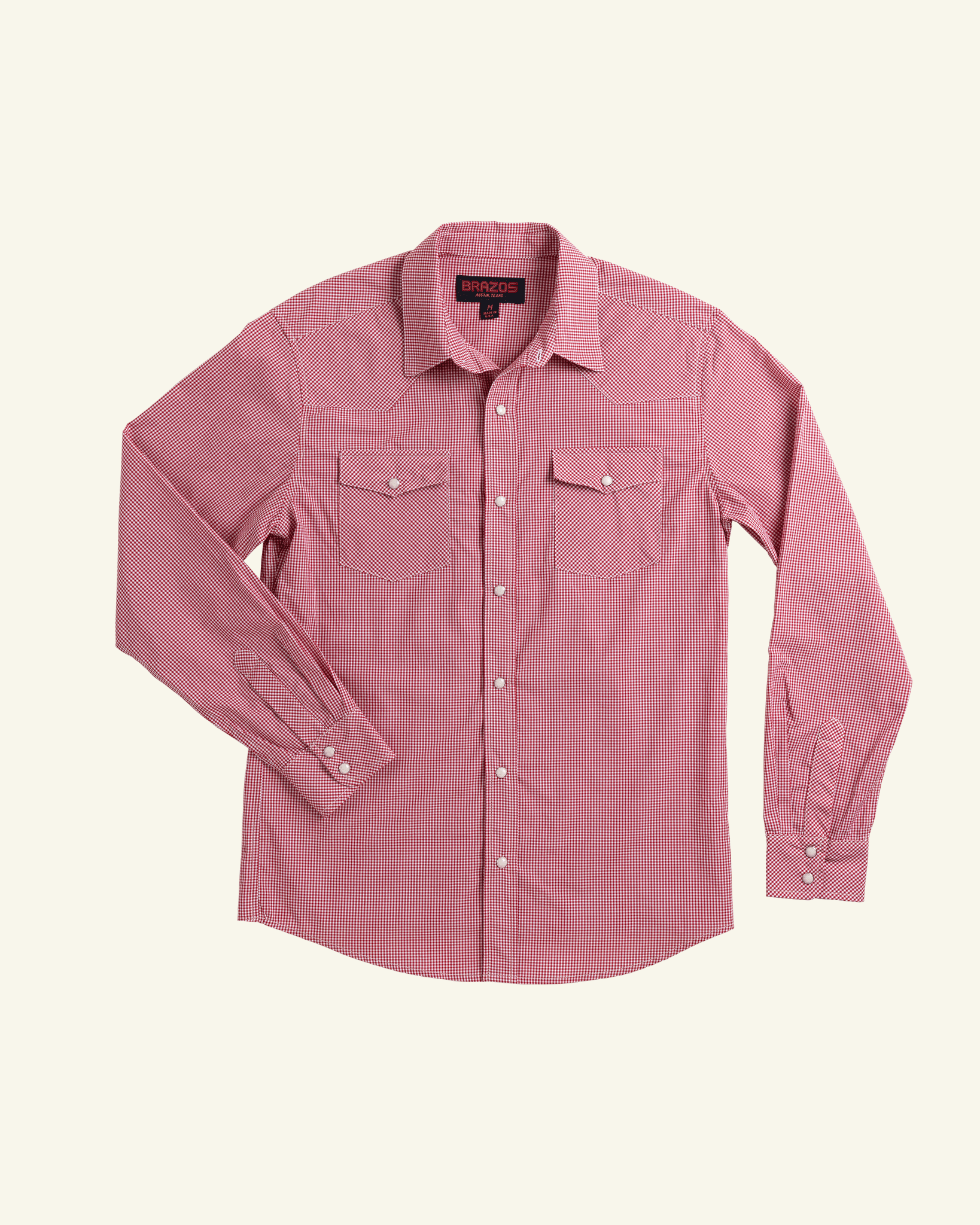 Red Check Pima - Brazos Fine Shirts