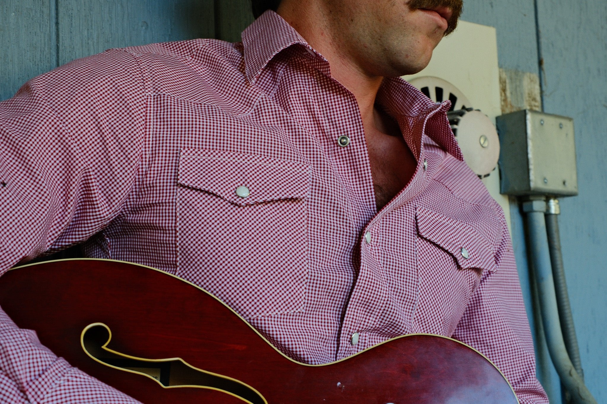 Red Check Pima - Brazos Fine Shirts